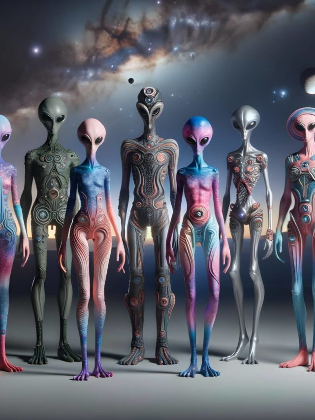 Fascinating surreal aliens created with AI on DDG